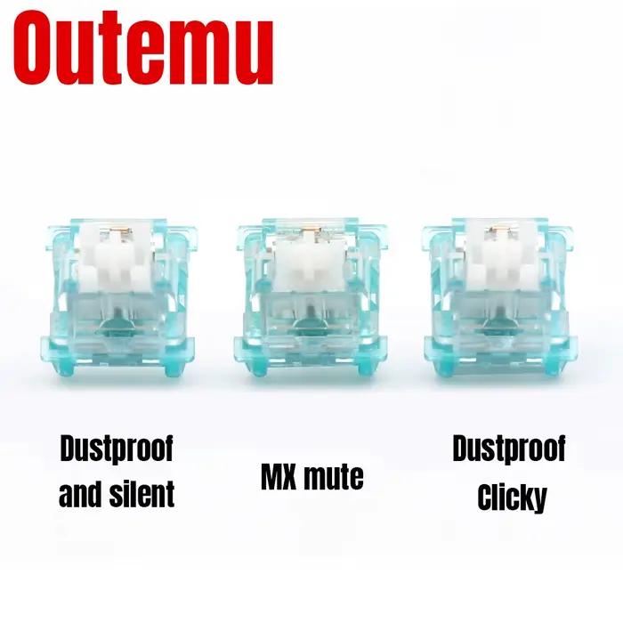 Outemu océan commutateur pour clavier mécanique 3Pin silencieux linéaire Clicky 45g 55g rvb SMD Mechan