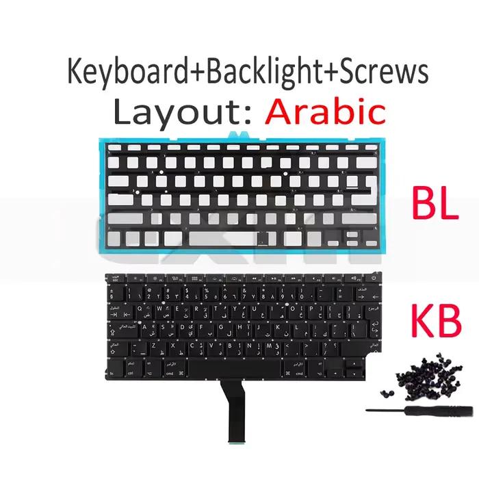 Clavier arabe pour Macbook Air 13 "A1369 A1466