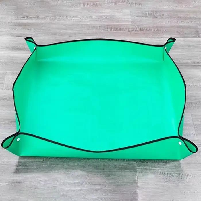 Tapis de jardinage imperméable pour repotage, tapis carré pour plantes, pliable, anti-salissure