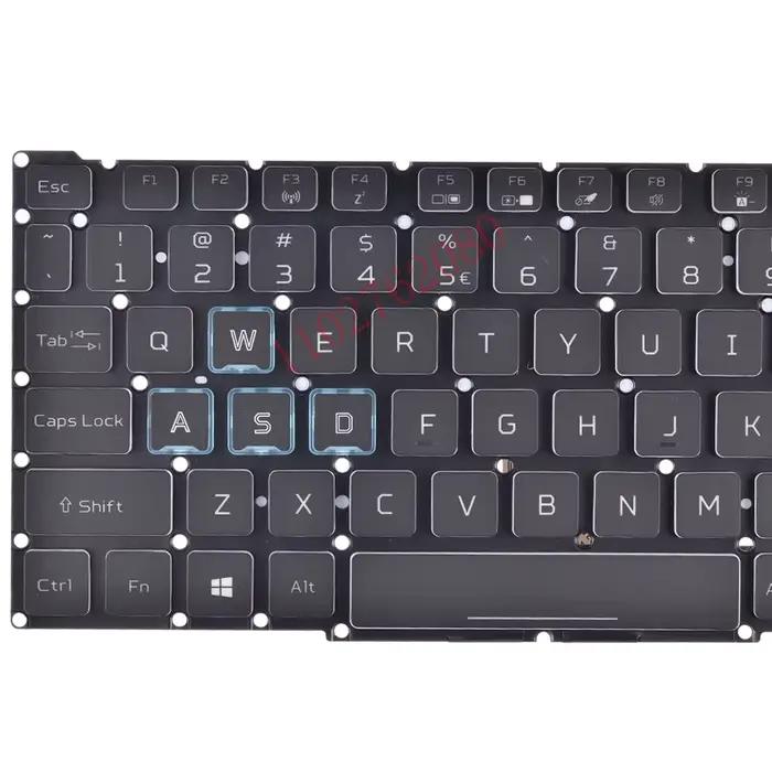 Clavier rétroéclairé rvb américain pour Acer Predator Helios 300 PH315-53 PH315-54 PH317-54 N18I3 N20C3
