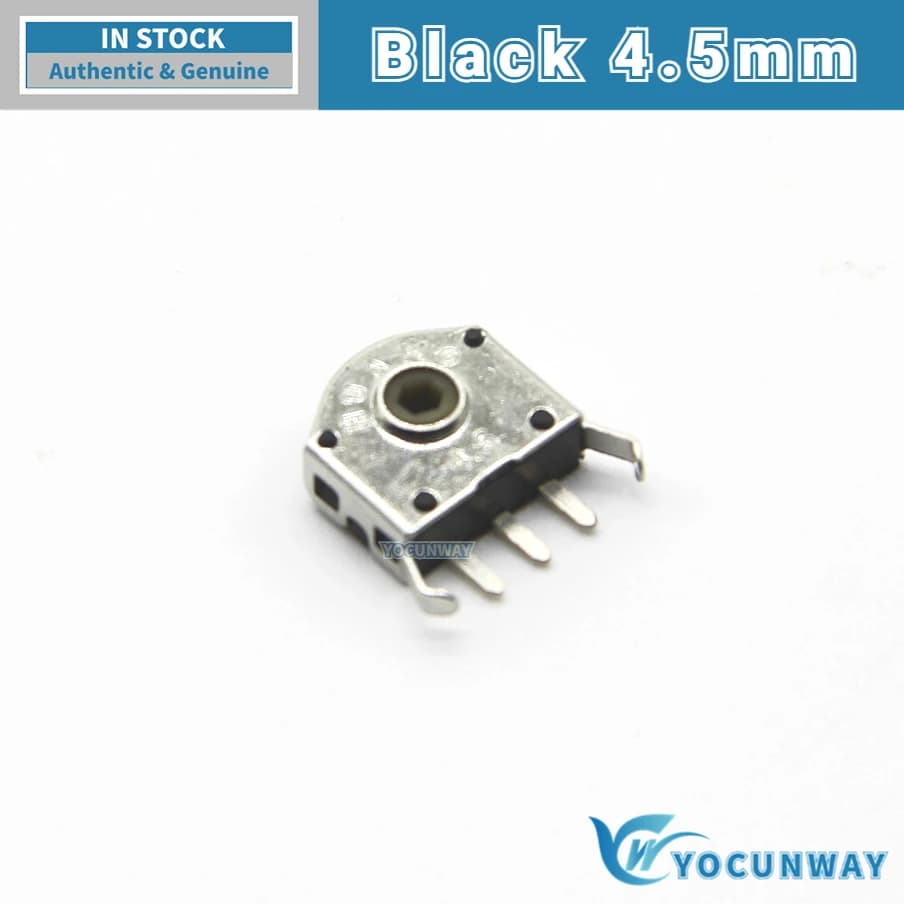 Encodeur de molette de défilement rotative HUANO bleu/noir, trou de 1,74 mm, 3 millions de points de