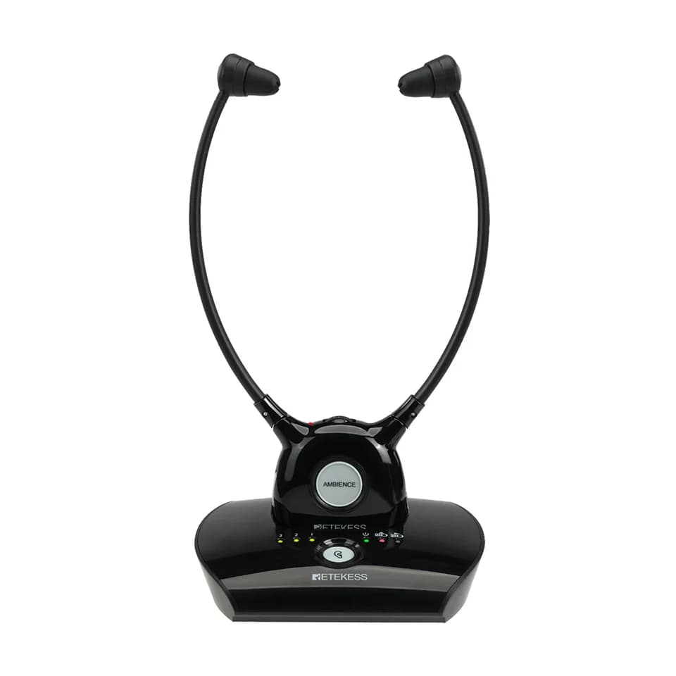 Retekess TA008 TV aide auditive casque sans fil TV casques système 2.4 GHz casque sans fil pour pers
