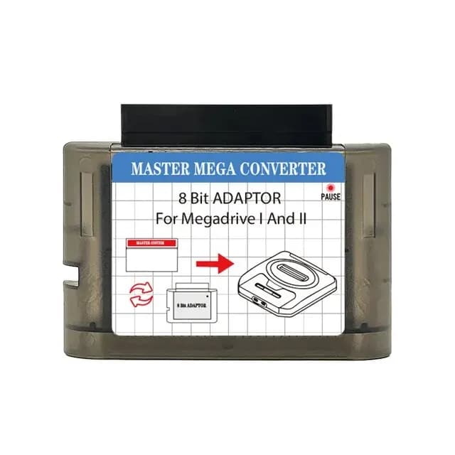 Adaptateur de jeu de convertisseur de système principal MS vers MD pour Consoles de jeux vidéo SEGA 