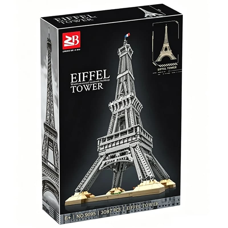 Modèle de construction DIY Tour Eiffel MOC 3097 pièces, jouet puzzle créatif, cadeau, série d'archit