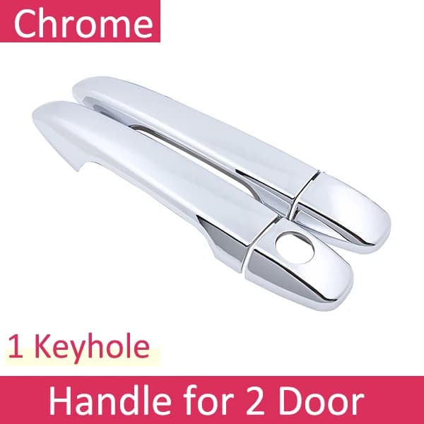 Couvercle de porte latérale chromé pour voiture, accessoires luxueux, ensemble de garnitures pour As