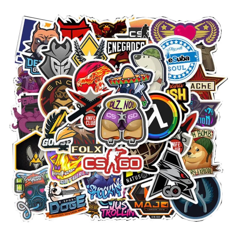 10/30/50pcs jeu de tir classique contre-strike Graffiti autocollants bataille passionnée étanche Ska