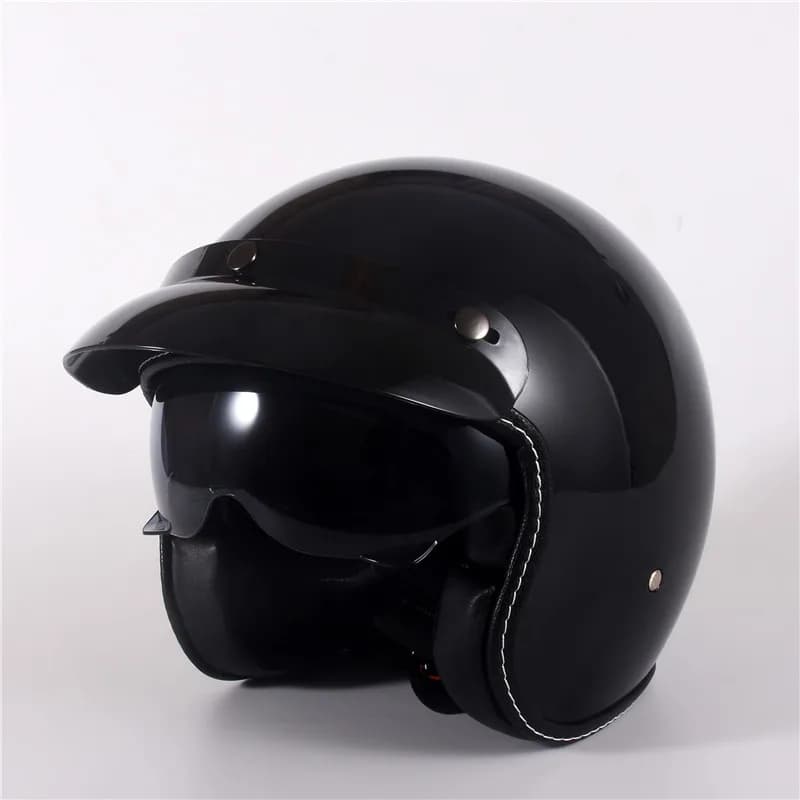 Casques de Moto casque de vélo électrique visage ouvert lentille foncée hommes femmes Scooter Moto M