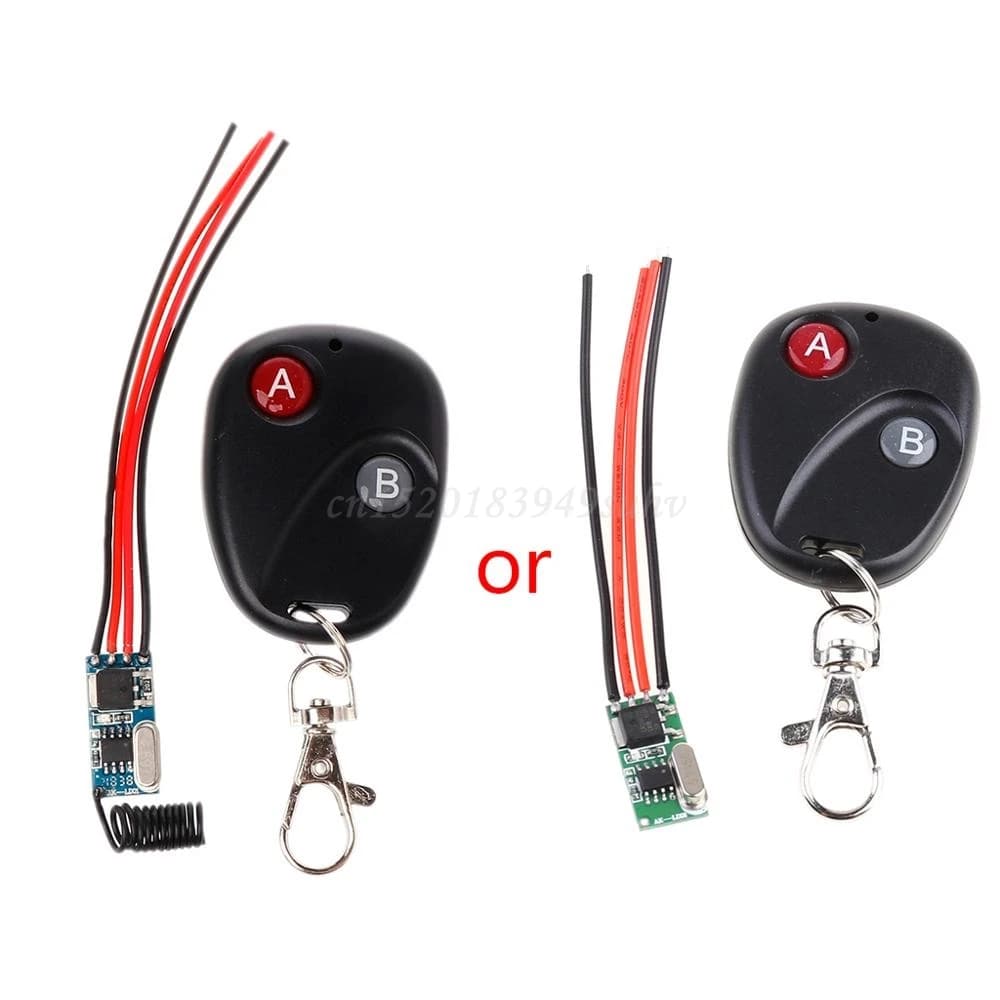 Relais sans fil commutateur télécommande DC3V 3.7V 5V 6V 7V 9V 12V Mini contrôleur de lampe à LED de
