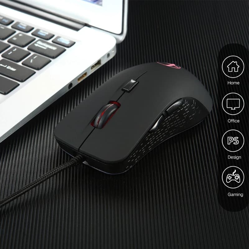 Souris de jeu à câble USB, 2400 DPI, chauffage des mains, pour ordinateur portable, PC, 1XCB