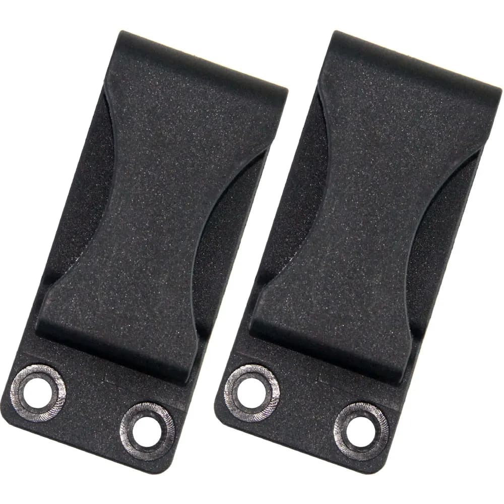 QingGear noir Kydex étui gaine ceinture Clip boucle avec vis (paquet de 2) pièces d'outils accessoir
