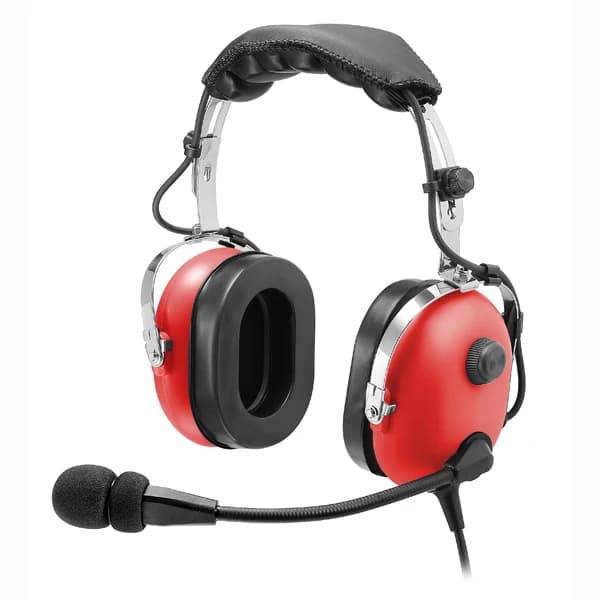 VOIONAIR Casque d'aviation pour pilotes micro antibruit, double prise GA, casque PNR à coussin d'ore