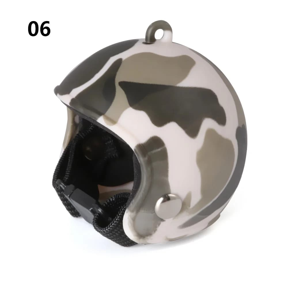 Mini casque l'inventaire mignon pour animaux de compagnie, modèle de jouet, chapeaux de protection c
