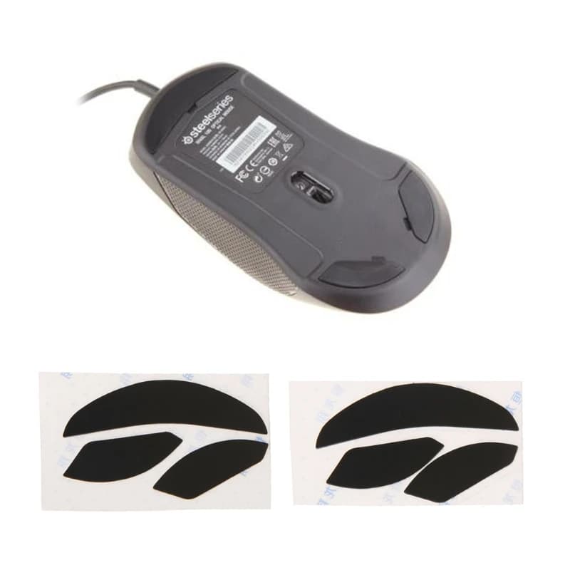 Lot de 2 patins à pied de souris de rechange, épaisseur 0.6mm, pour Steelseries RIVAL 100