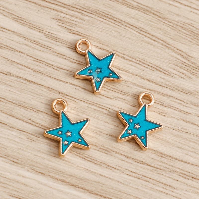 Breloques Soleil Souriant en Émail pour Bijoux, 20x22mm, Dessin Animé, DIY, Boucles d'Oreilles, Coll