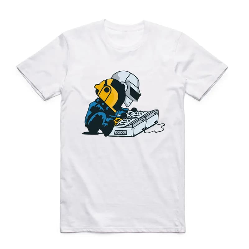 2019 Daft Punk hommes femmes t-shirt été à manches courtes groupe de musique française Punk T-shirts