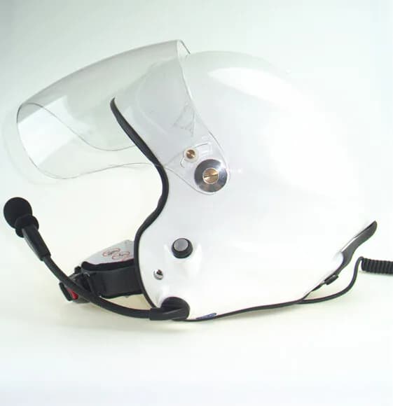 Casque de paramoteur antibruit avec casque complet, deux côtés, contrôle PTT, norme CE EN966