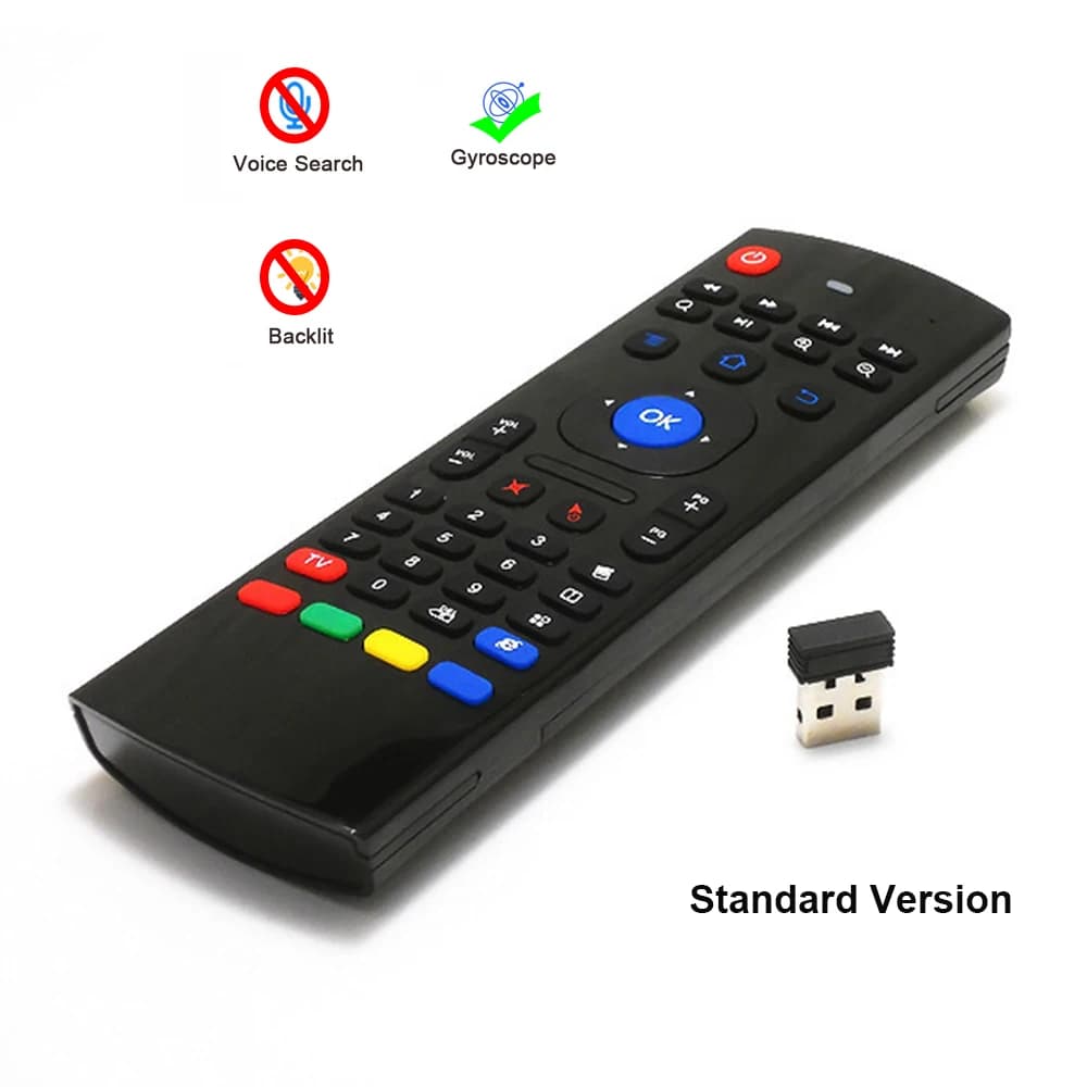 MX3 rétro-éclairage Air Mouse télécommande sans fil Mini clavier 2.4Ghz pour Android TV Box PC détec