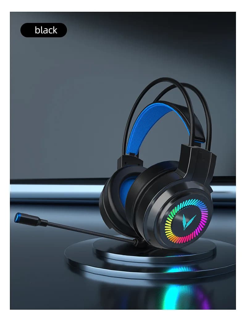 G58 G60 casque de jeu 7.1 stéréo SVirtual Surround basse écouteur casque avec micro lumière LED pour
