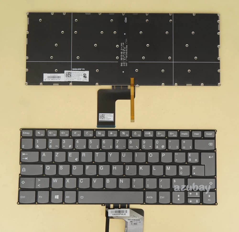 Clavier UK Français AZERTY Hongrois Suisse CH QWERTZ Latin LA Espagnol Portugais pour Lenovo YOGA 72