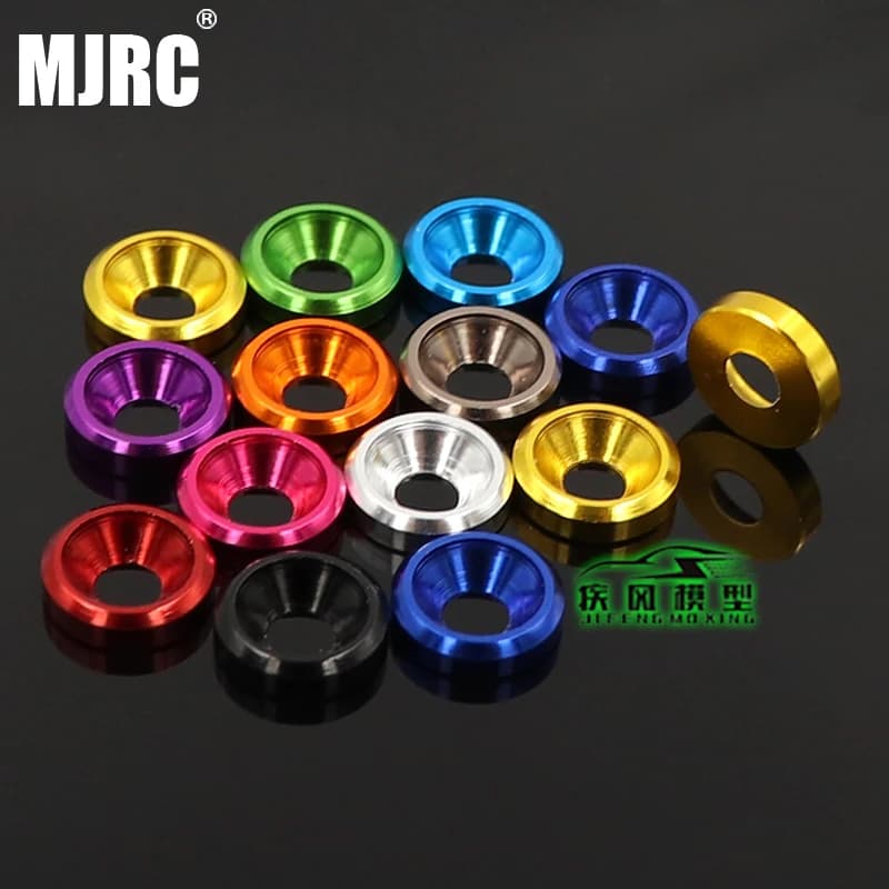 Rondelle en aluminium de couleur M3, 10 pièces, rondelles de capuchon en alliage d'aluminium pour pi