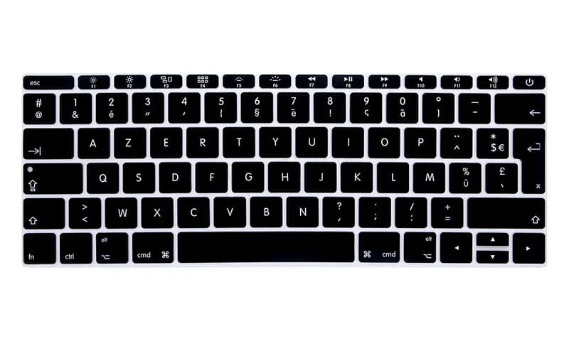 AZERTY – housse de clavier français en Silicone, disposition ue pour MacBook New Pro 13 "A1708 (Vers
