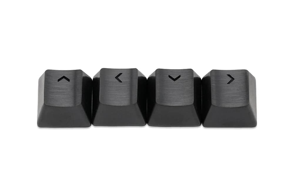 Teamwolf – capuchons de touches MX en métal, en acier inoxydable, pour clavier de jeu, touche Arrow 