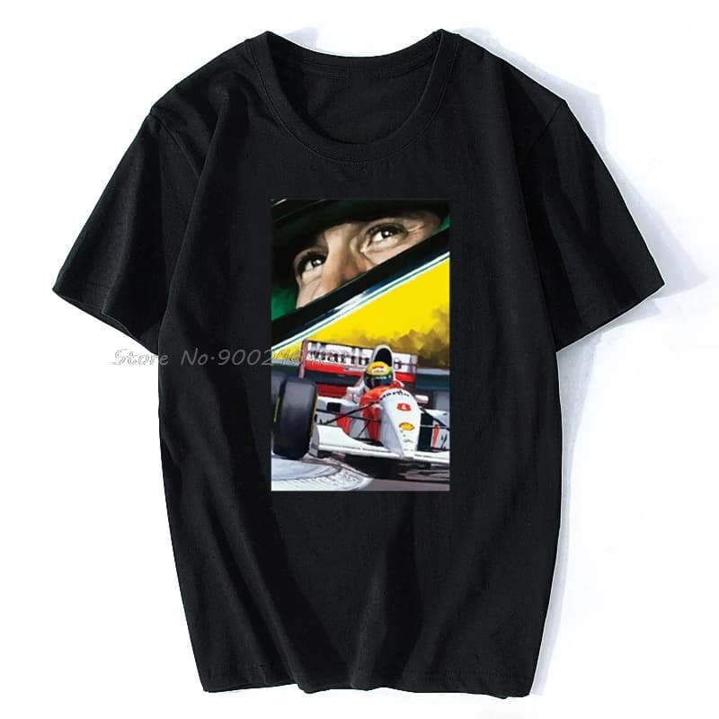 Ayrton – T-Shirt unisexe F1 pour hommes, vêtement de sport automobile brésilien