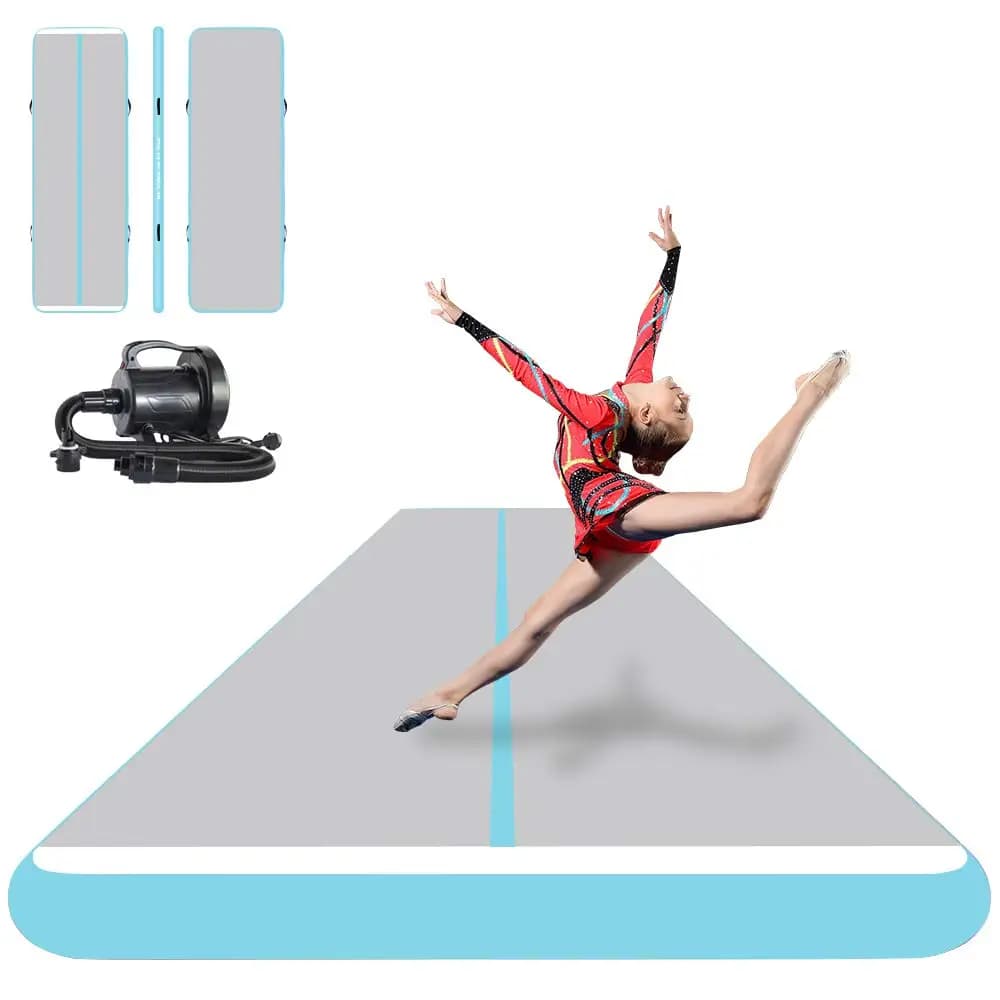 Tapis de gymnastique gonflable, tapis d'entraînement, 11m 12m 13m, pistes de gymnastique pour l'entr