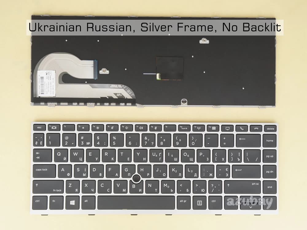Clavier arabe brésilien thaïlandais ukrainien russe pour HP Elitebook 840 G5, 846 G5, 840 G6, 846 G6