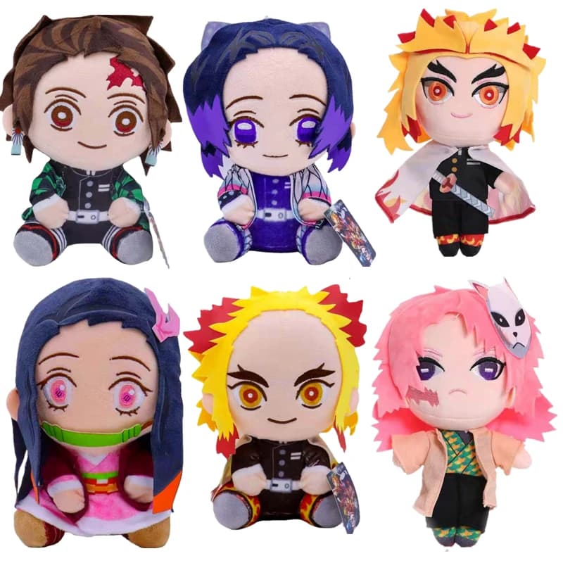 Peluche Kimetsu No Yaiba Kamado Tanjirou Tomioka Giyuu Agatsuma Zenitsu Douma Sabito, 20cm, original