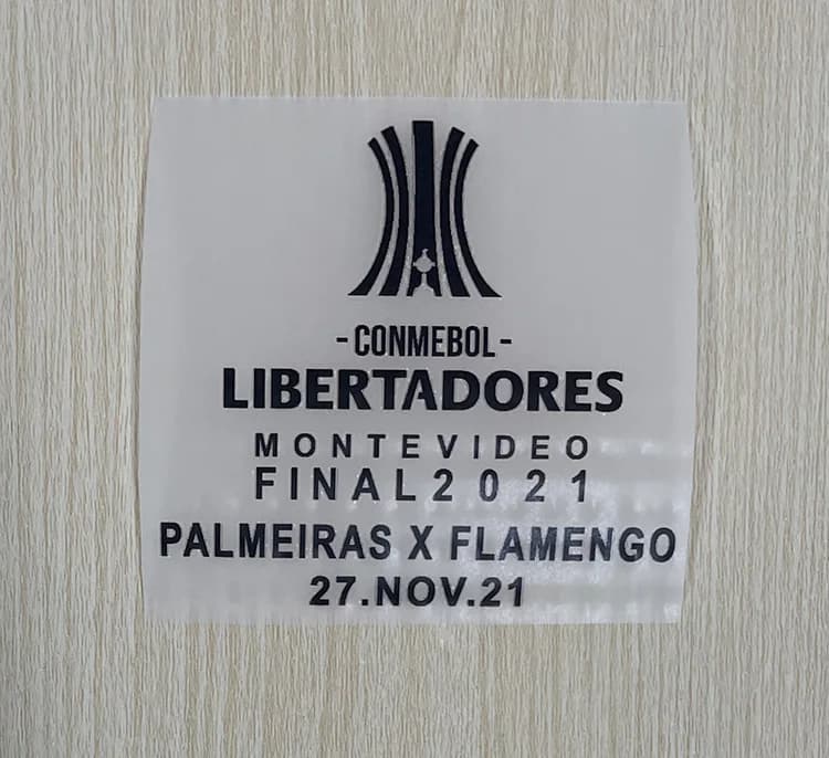 2021 FINAL COPA LIBERTADORES PATCH SET PALMEIRAS vs FLAMENGO match détail trophée 2 trophée 3 2021 c