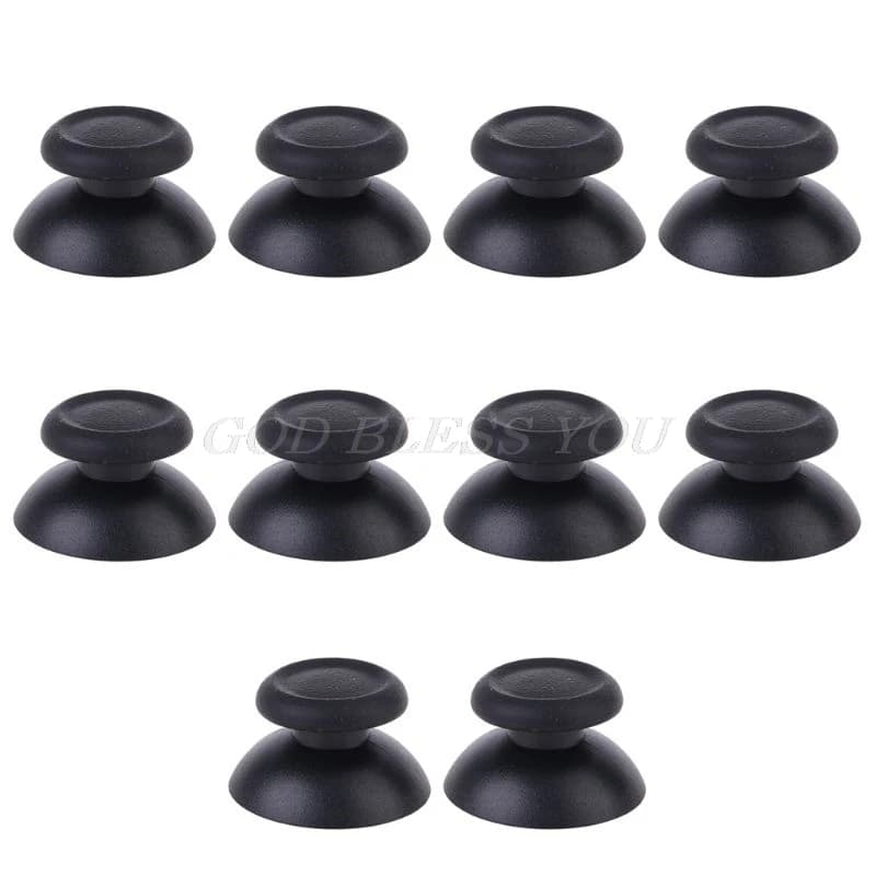 Manettes analogiques de rechange pour Sony PS4, 10 pièces, noir