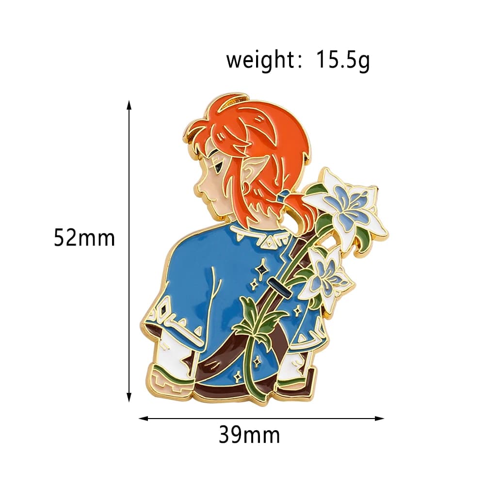 Broches en émail The Legend of Zelda, badges de dessin animé pour vêtements, sacs à dos, revers, acc