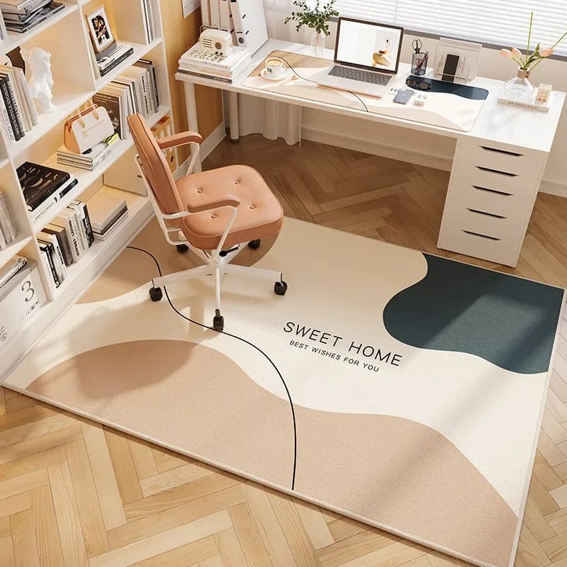 VIKAMA – tapis de chaise de jeu antidérapant, tapis de sol à poils ras, résistant à l'usure, pour bu