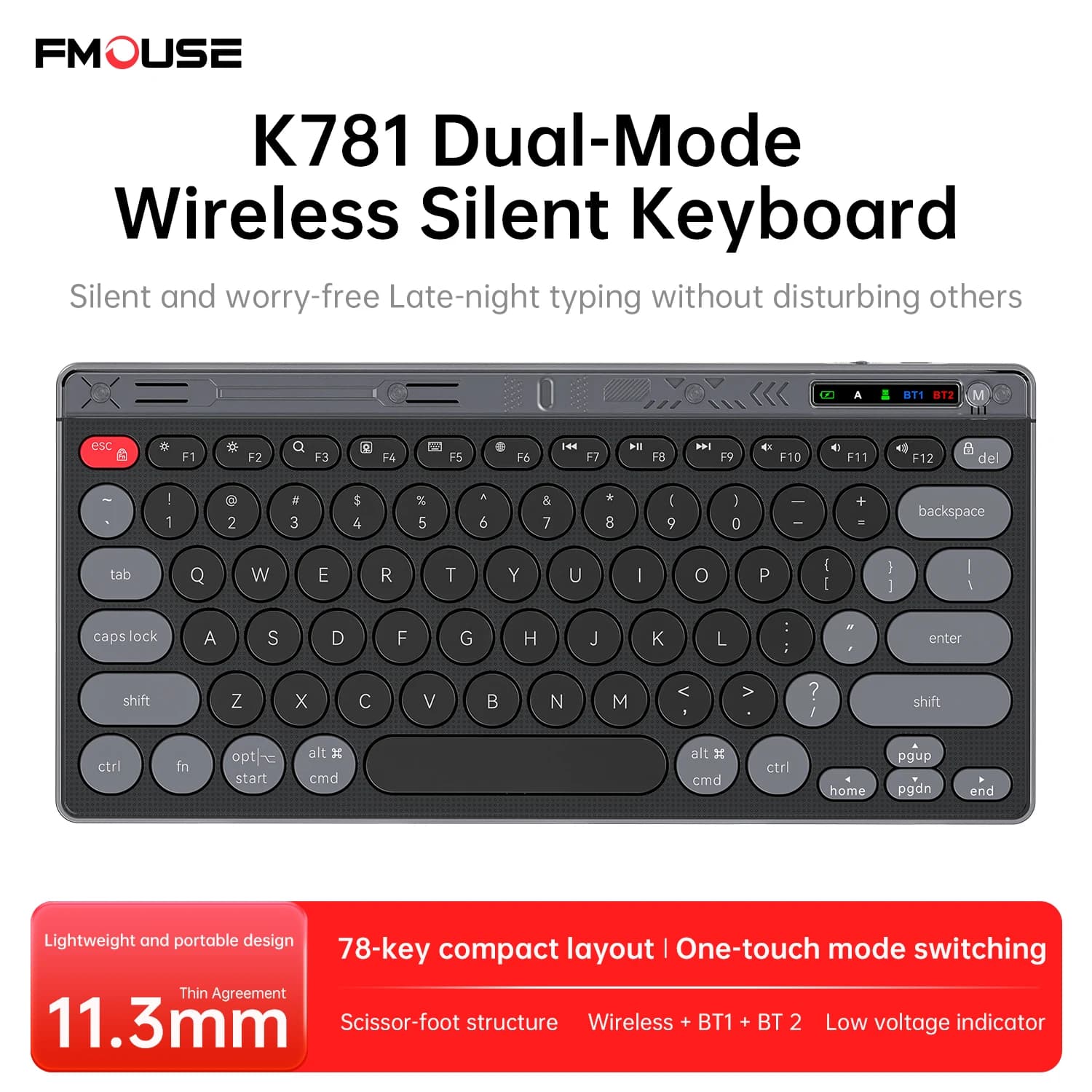 Ensemble clavier et souris sans fil Bluetooth, pour ordinateur Portable, bouton silencieux, charge, 