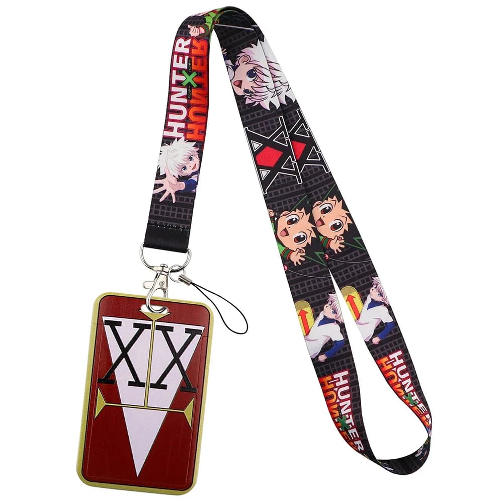 HUNTER × HUNTER – lanière de cou pour clés, porte-clés, porte-Badge, carte d'identité, carte de créd