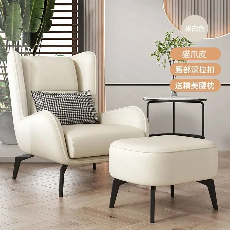 Balcon Support chaise salle à manger en cuir jeu luxe chaise design protecteurs de sol Muebles Para 