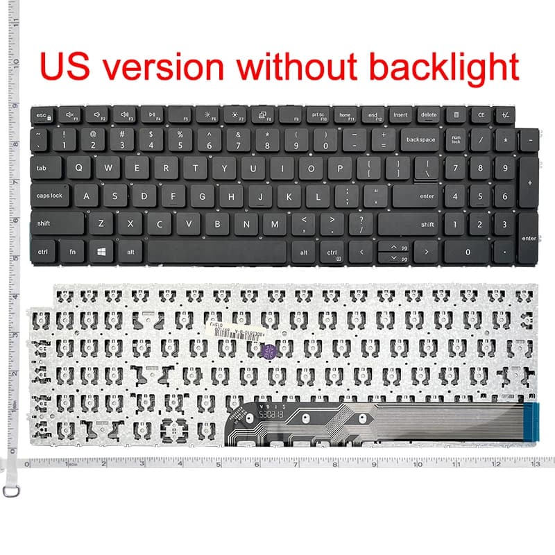 US/RU/SP nouveau clavier d'ordinateur portable pour Dell Inspiron 15 3525 3520 3511 3515 5501 5502 5