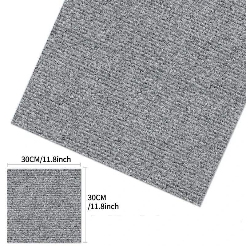 Carreaux Carrés Auto-Adhésifs de 30x30cm, Carpettes Carrées à Peler et Coller, Polymères pour Sol de