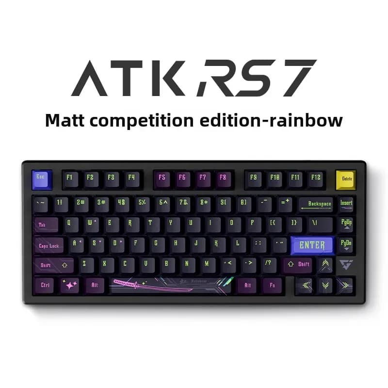 ATK RS7 clavier d'axe magnétique de jeu haut de gamme filaire en aluminium bosse ultra-basse latence