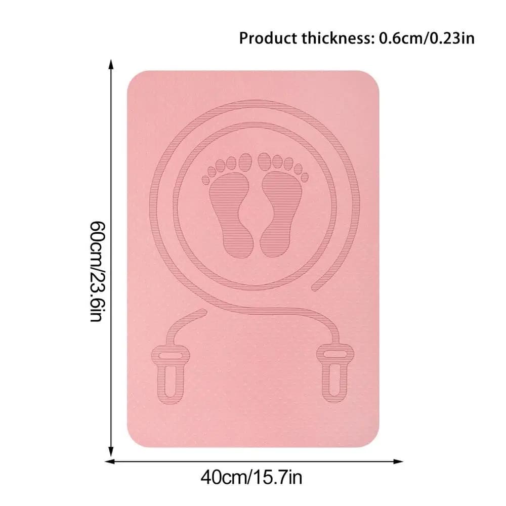 Tapis de corde à sauter de 6mm, matériau TPE, Anti-choc, Anti-bruit, pour gymnastique à domicile, en