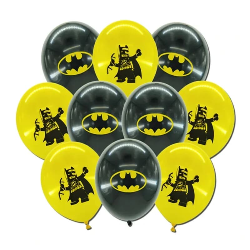 10 pièces/lot Batman ballons Globos ballons en Latex bébé garçon décorations de fête d'anniversaire 
