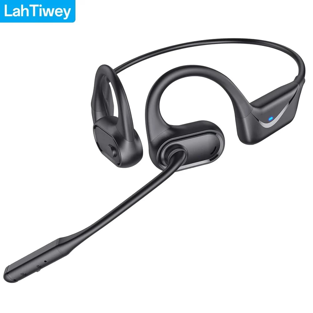 Casque Bluetooth avec microphone à flèche, écouteurs à oreille ouverte, écouteurs Bluetooth 5.4 à do