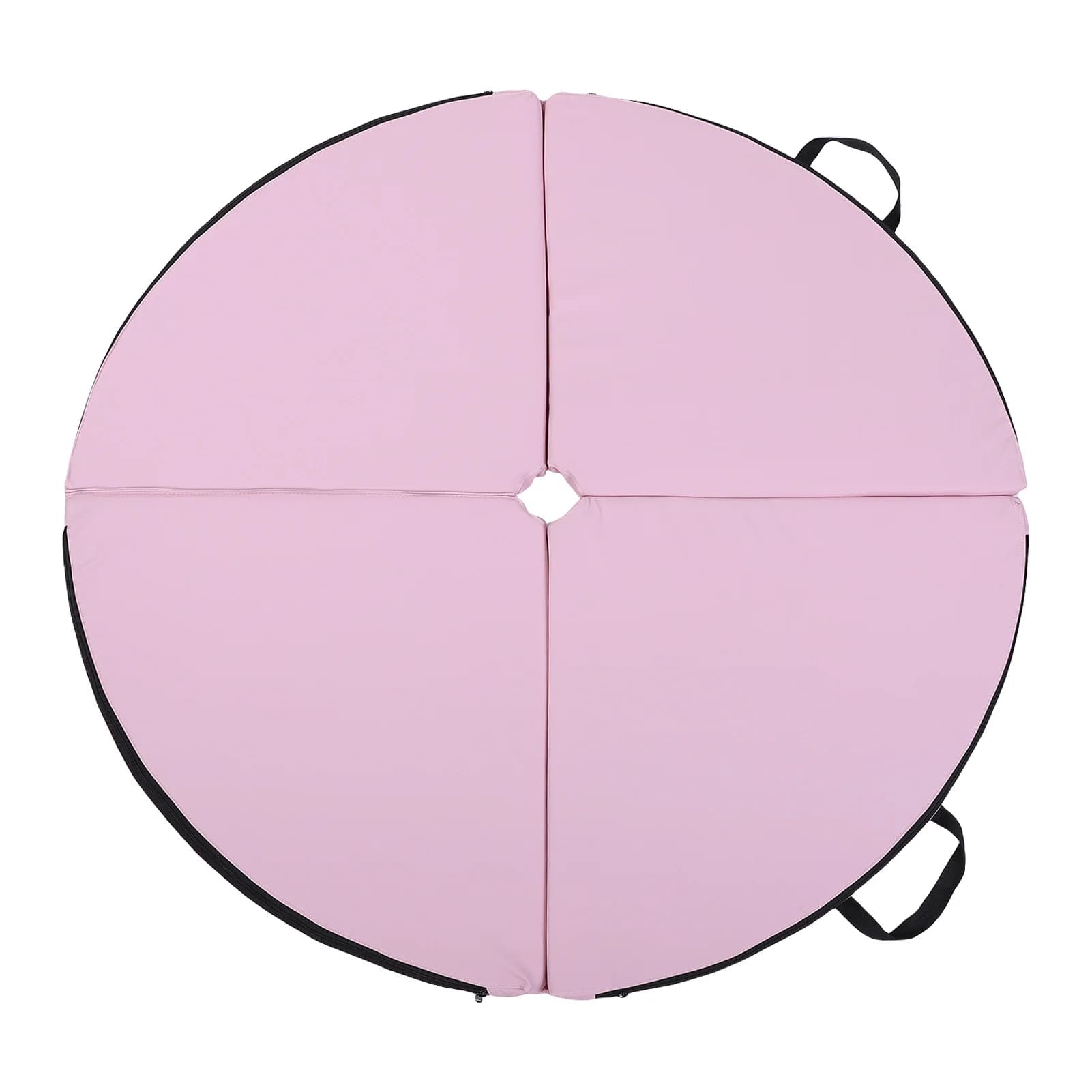 Tapis de danse sur poteau pliable, tapis de sécurité rond pliable en PU pour l'entraînement, le fitn