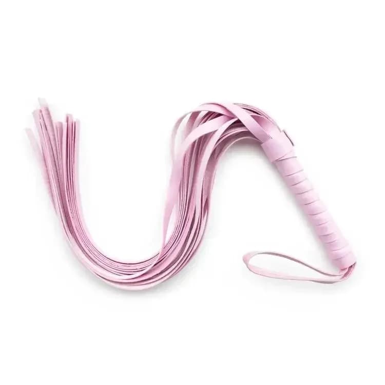 Fouet en cuir PU 44cm, peluche en Nylon, menottes sexuelles, accessoires exotiques de Bondage, jouet