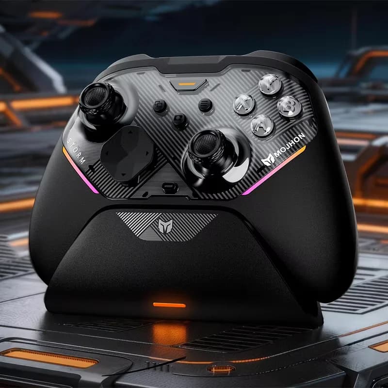 Manette de jeu MOJHON Storm sans fil Bluetooth 2.4G filaire pour PC Windows Switch Android iOS progr