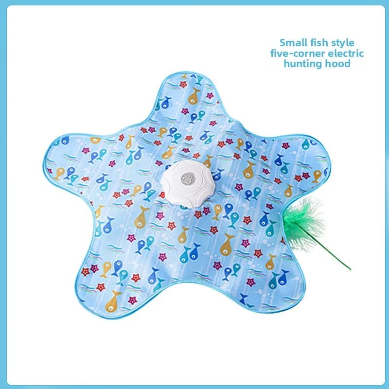 Jouets interactif pour chat, cache-cache, avec souris, mouvement grinçant, activé, plumes dissimulée