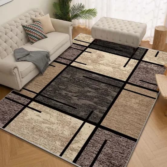 Tapis de salon géométrique moderne, tapis de table basse, tapis de chambre à coucher, tapis de sol p