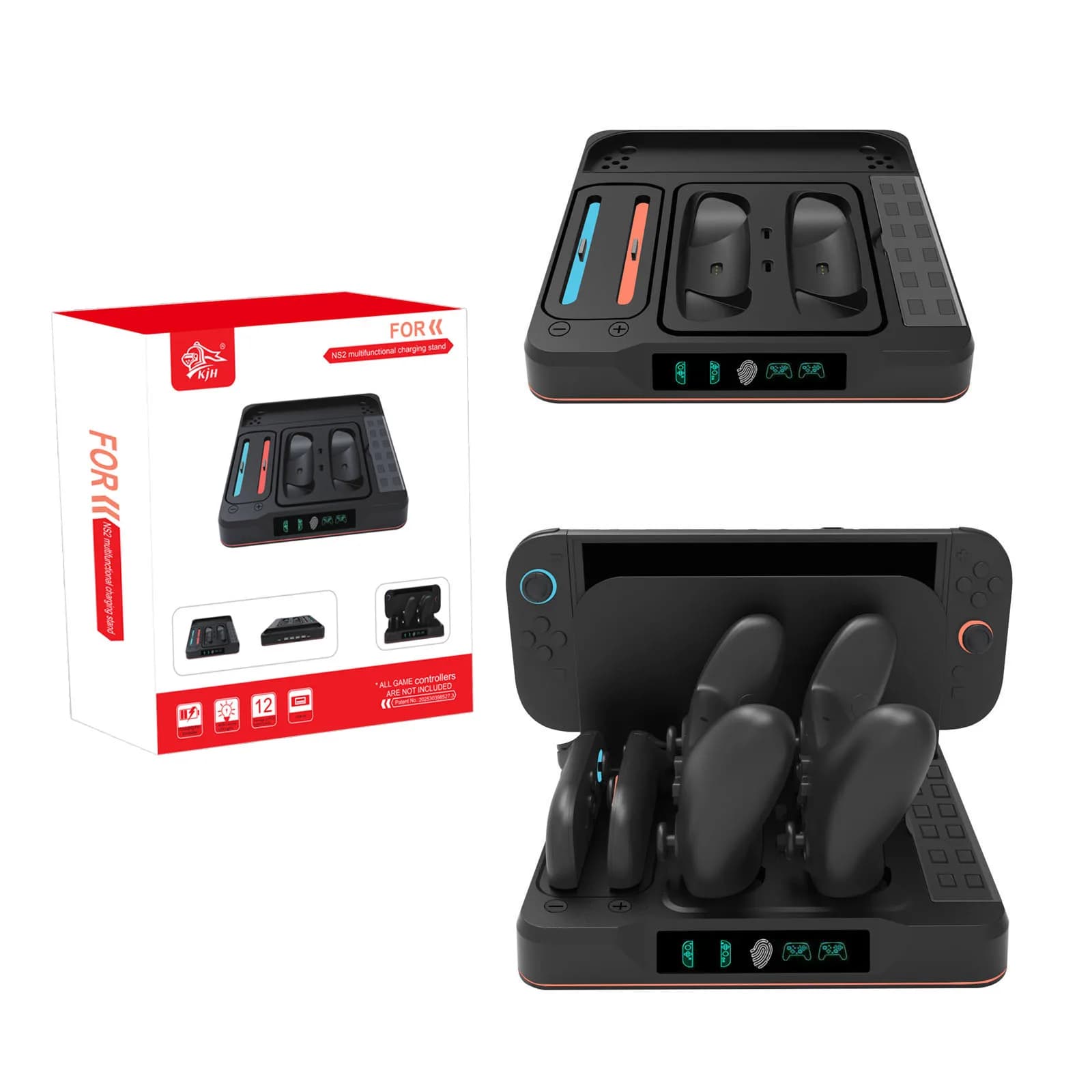 Station de chargement pour contrôleur Switch 2 pro, avec éclairage RGB, Base de Console Switch 2