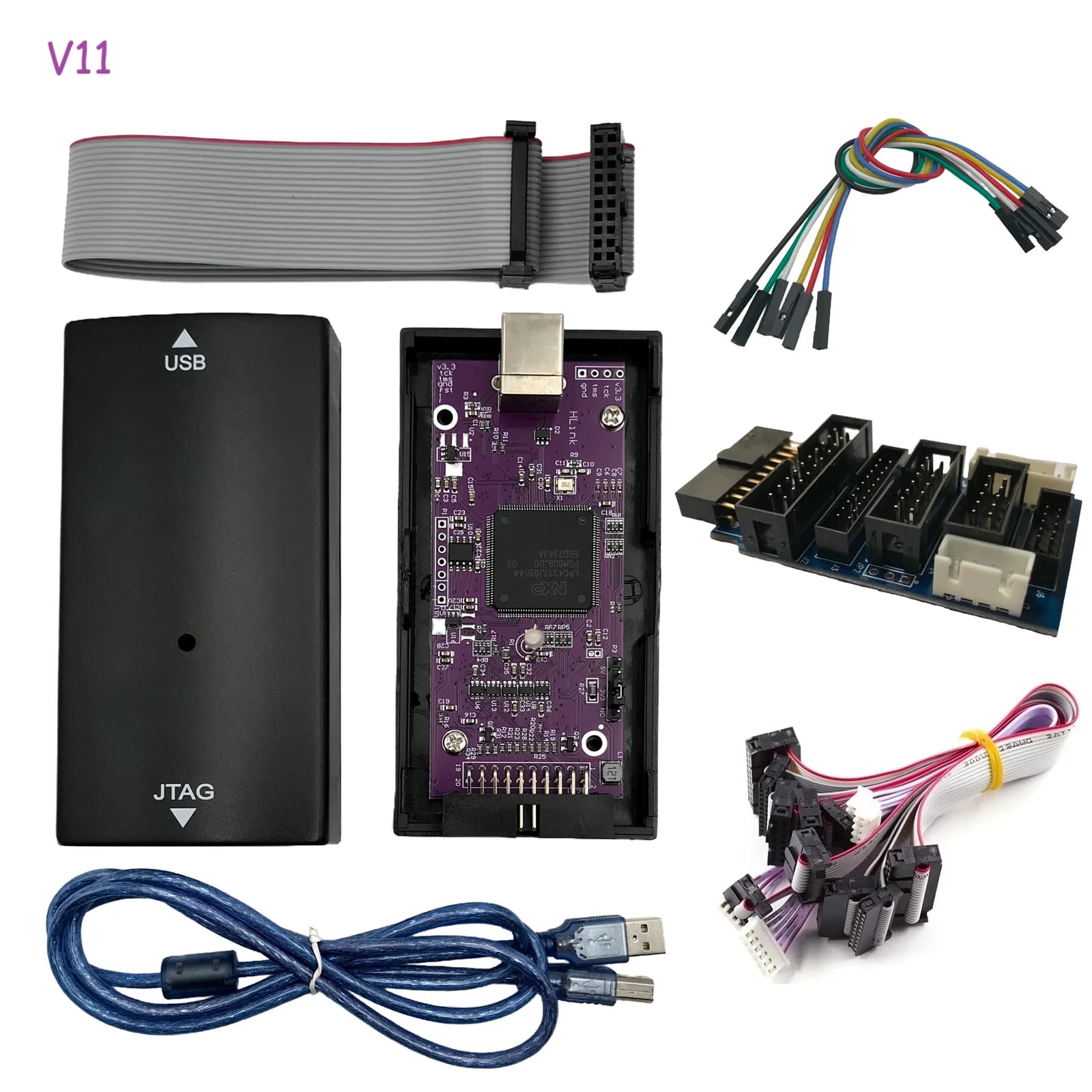 Pour j-link V11 JLink V11 J lien bras émulateur mise à jour en ligne MCU outil de débogage STM32 pro